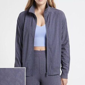 Athleta Brooklyn Textured Bomber Jacket NWOT